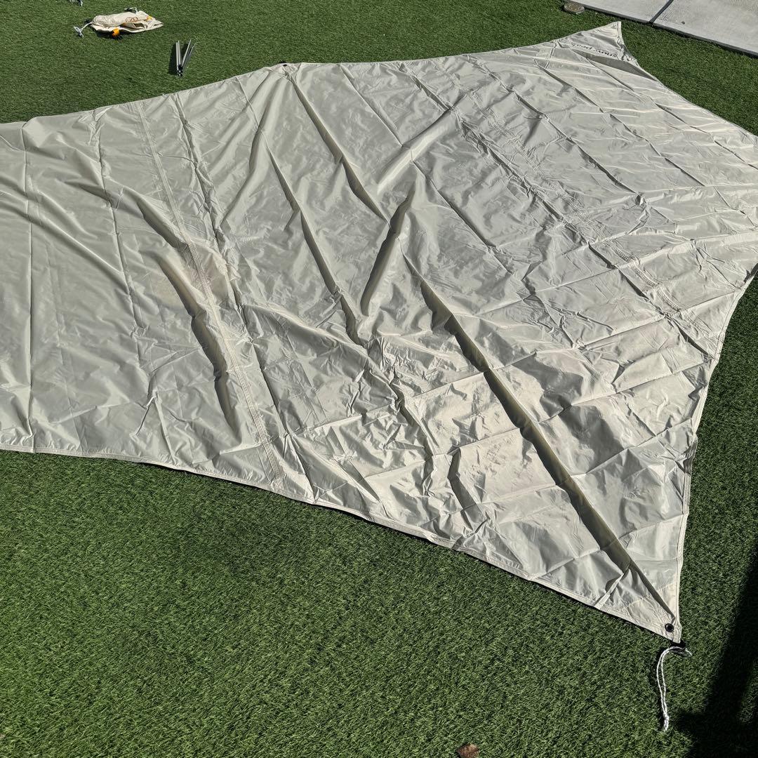 未使用 スノーピーク ライトタープペンタ アイボリー ポール付