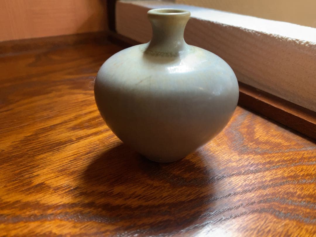 極上優美Berndt Friberg釉薬美し《一輪花挿》（検ベルントフリーベリ