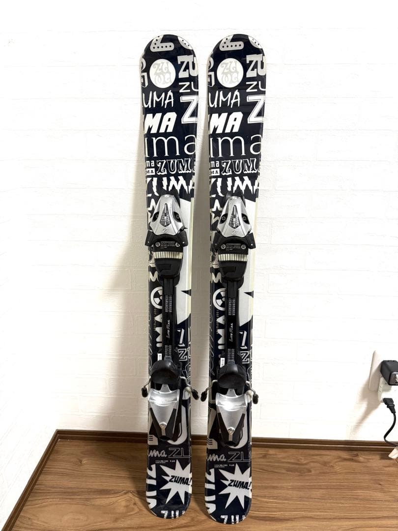 ZUMA ショートスキー 100cm ビンディング調整可 初心者OK