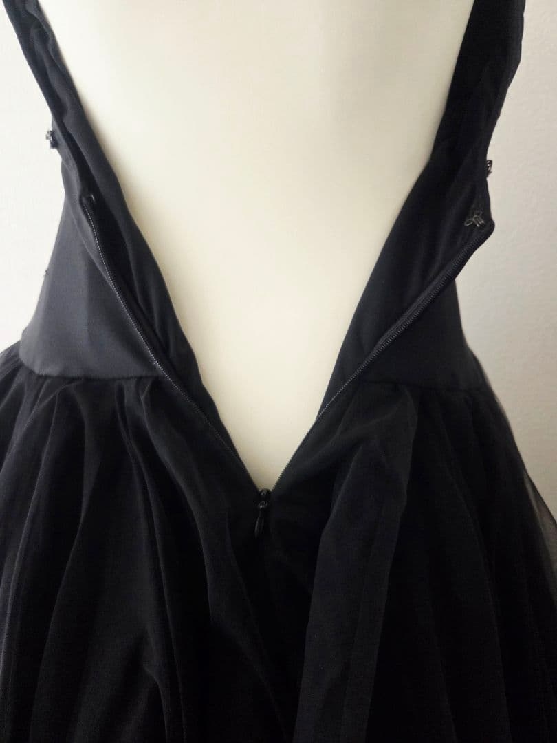 シンプル ブラックドレス スタンダードドレス 社交ダンス　トライアル