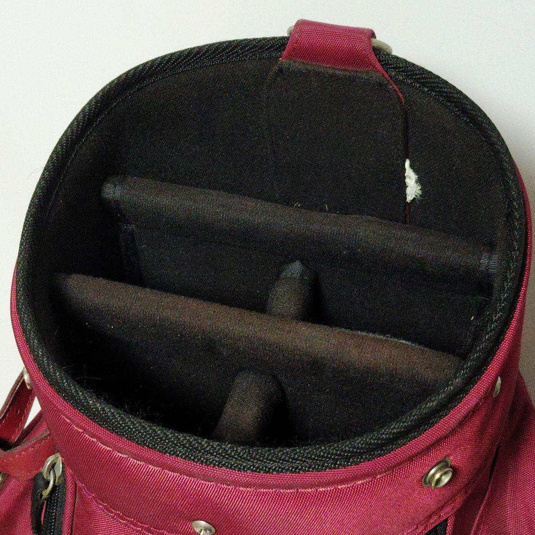 ポロ　ラルフローレン　キャディバッグ　赤茶　5分割