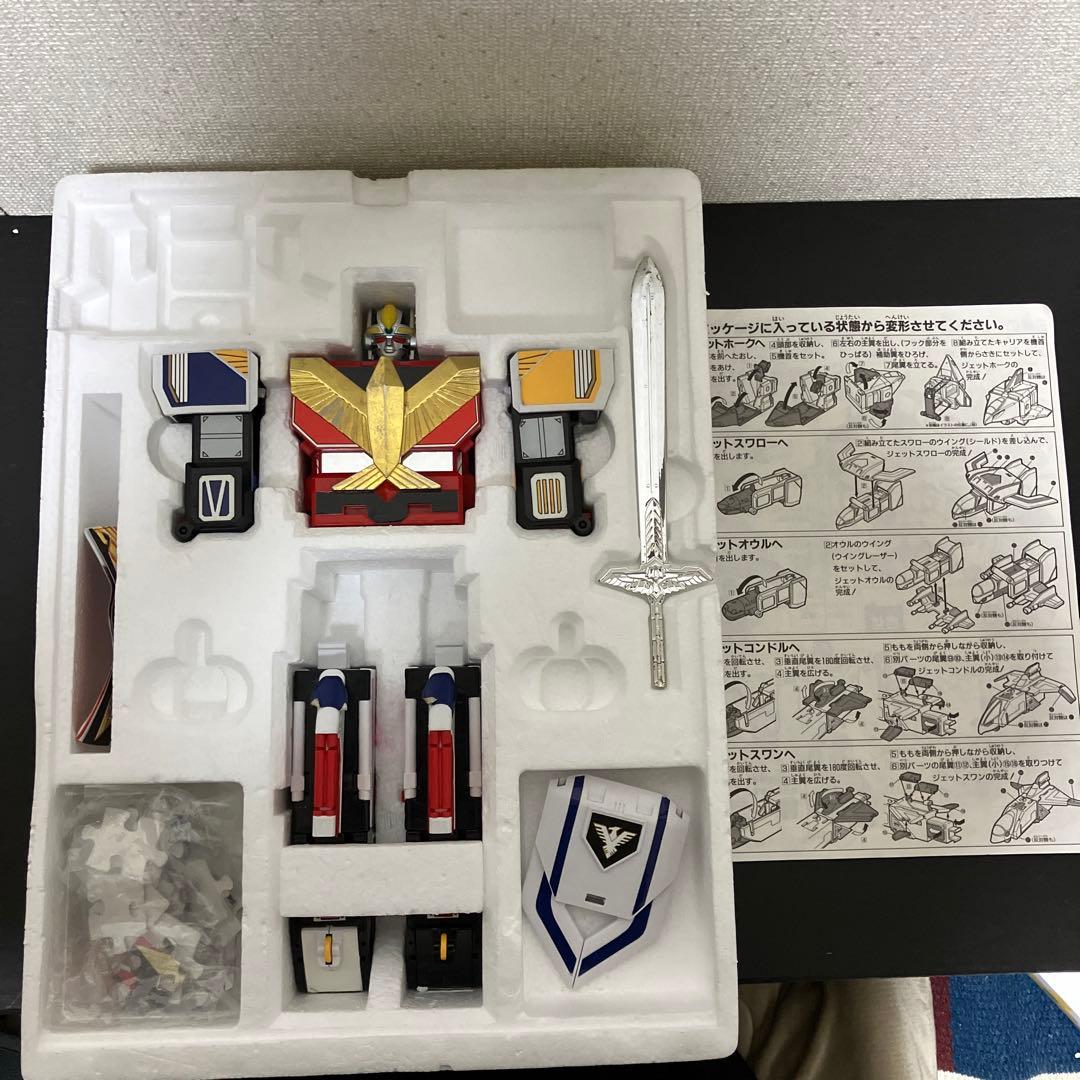 DX 超合金　鳥人戦隊　ジェットマン　天空合体　ジェットイカロス　バンダイ　箱付