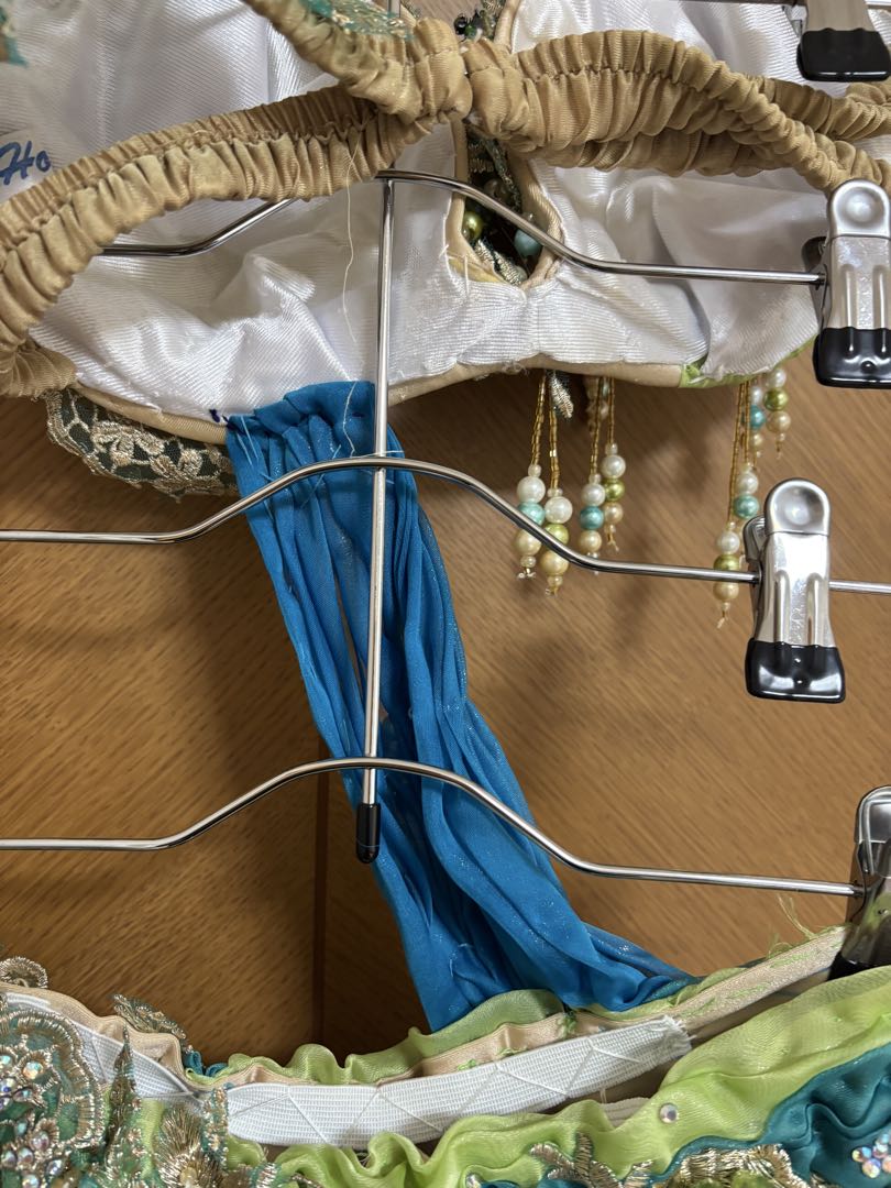 ベリーダンス ドレス Hoyda 青・緑