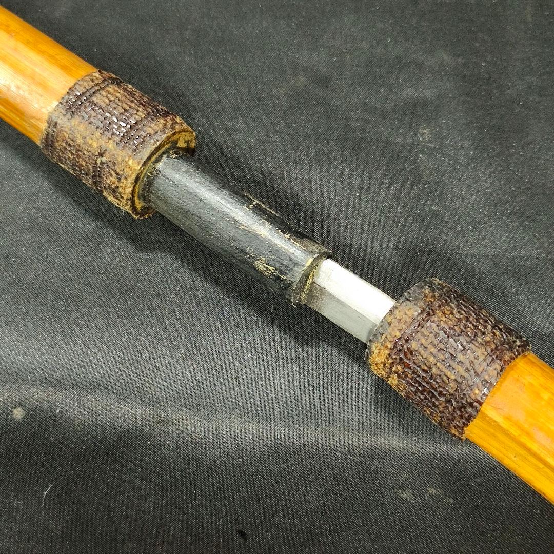 本格仕込み杖 江戸武具 骨董 極上鋼刃 袋付 時代物 古美術 蒐集家放出美品武具