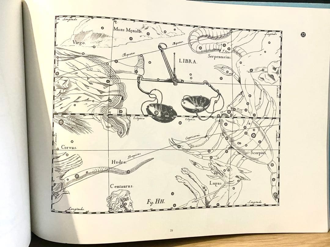 ヘベリウス星座図絵 本　古書