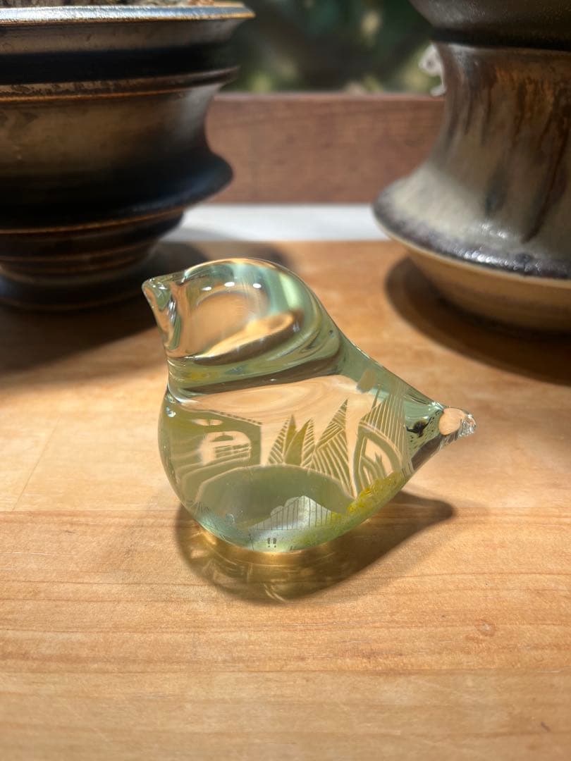 金津沙矢香　新品・送料込　鳥のオブジェ　春模様　希少品