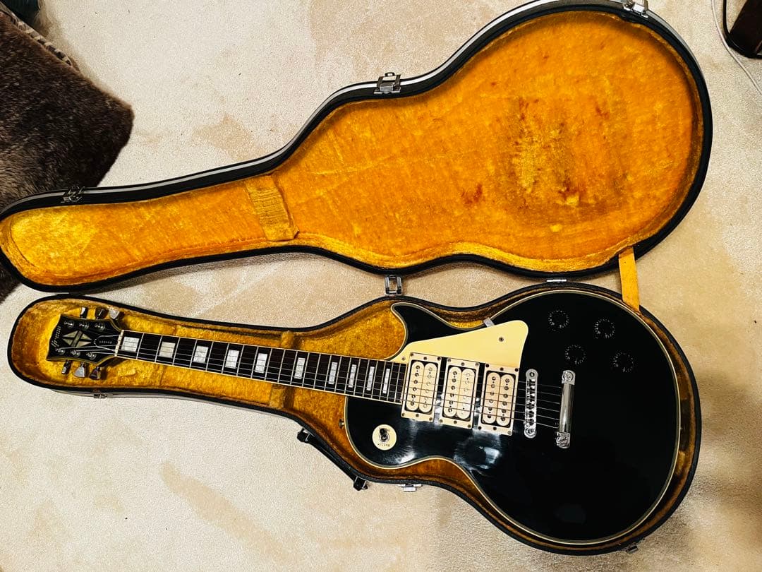 Greco レスポールカスタム 3PU ブラック ハードケース付 日本製