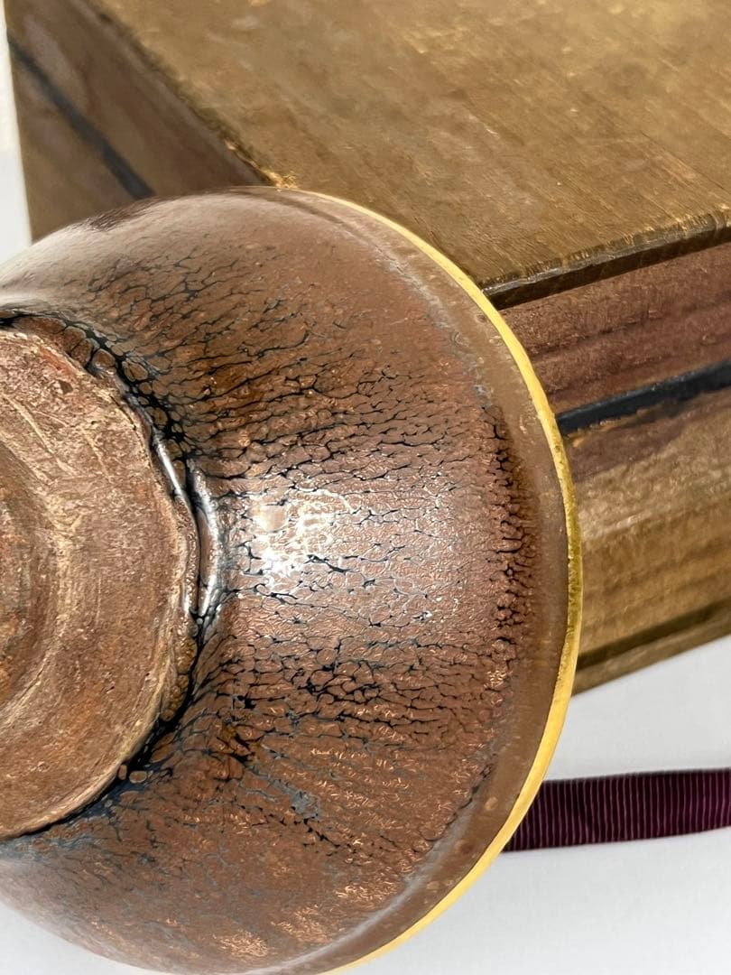 【稀少品】宋時代　天目茶碗 建盞 共箱　 XG3--33