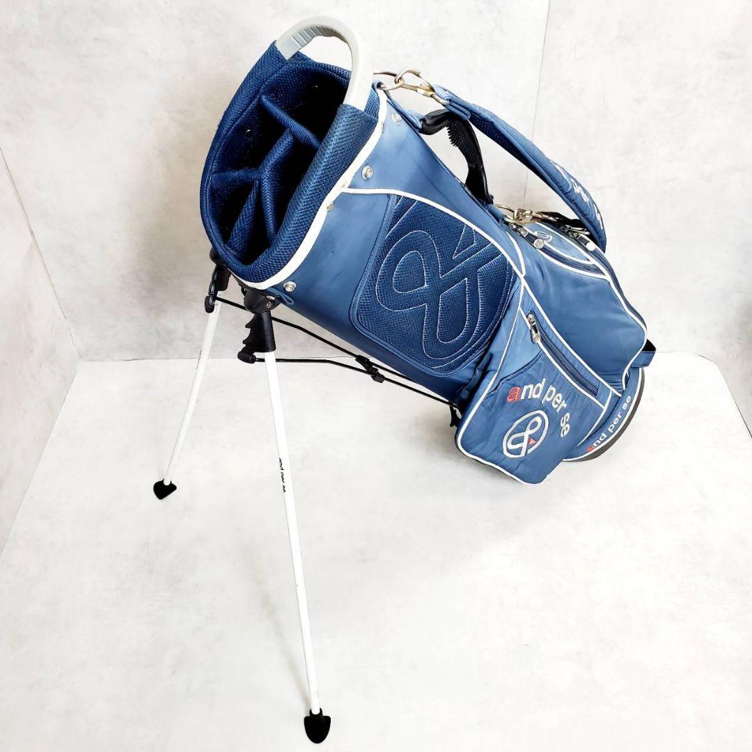 and per se アンパスィ スタンド キャディバッグ ネイビー フード無し