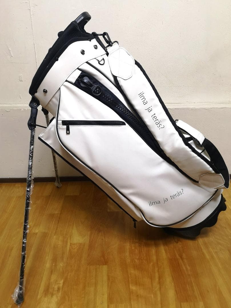 イルマヤテラスのビッグジッパーキャディバッグ（ホワイト）