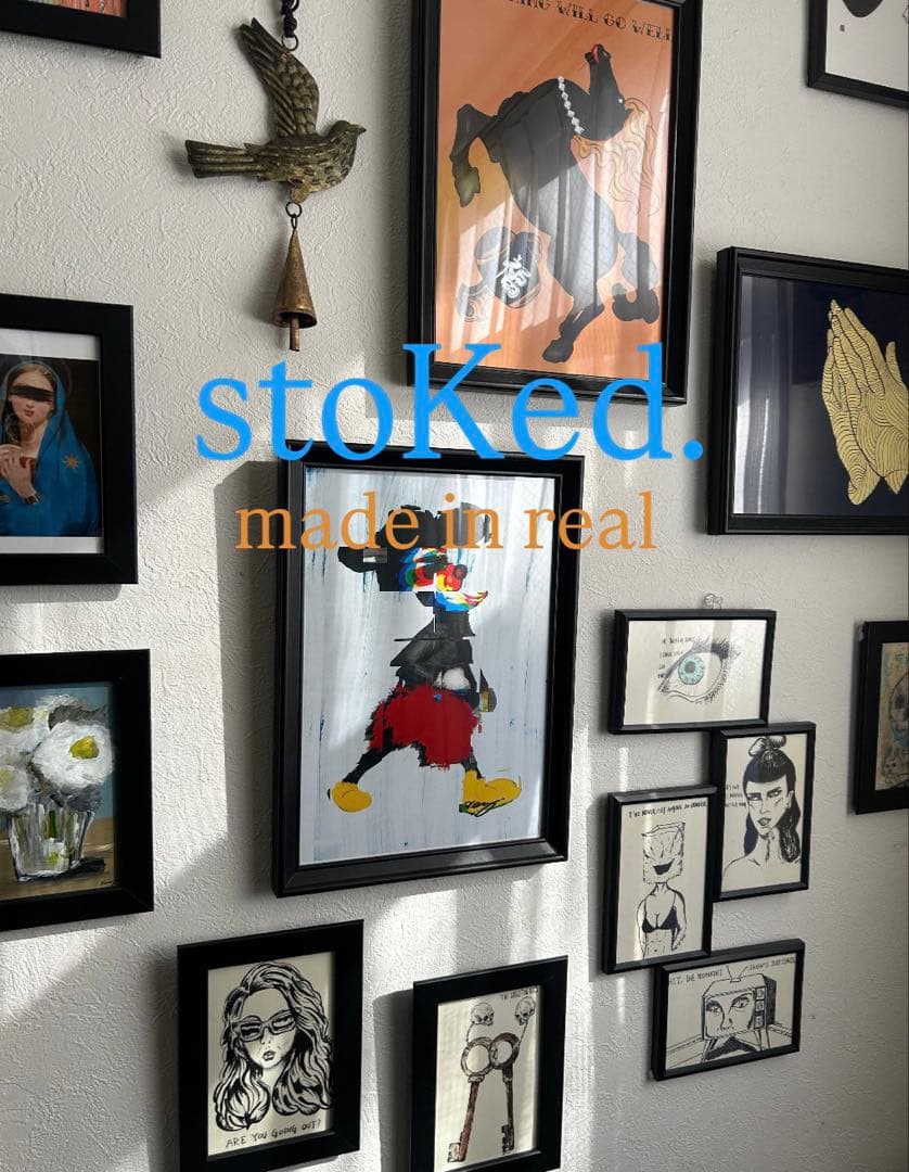 原画/抽象画/モダンアート/現代アート/アクリル画/BRIDGE sunset海