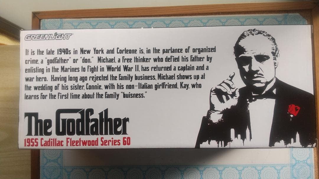 グリーンライト 1/18 1955キャデラックフリートウッド　ゴッドファーザー