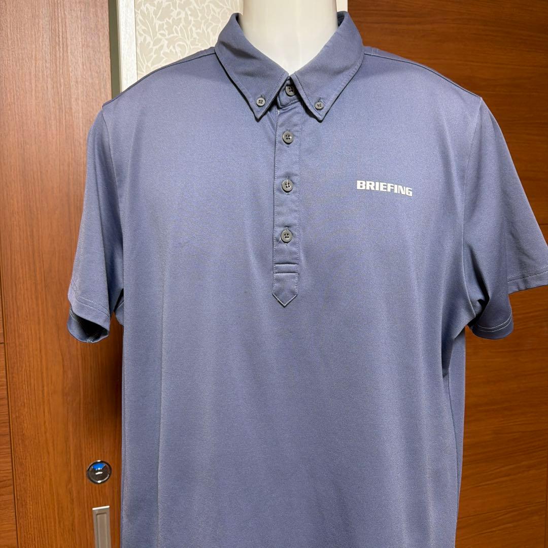 ブリーフィングBRIEFING グレー ポロシャツL