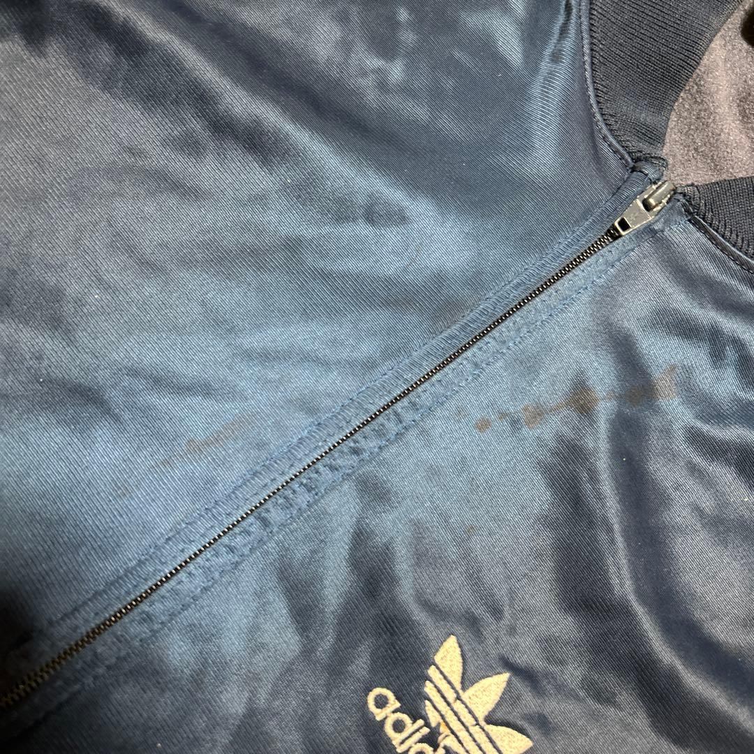 80s adidas ATP USA製トラックジャケット ネイビー