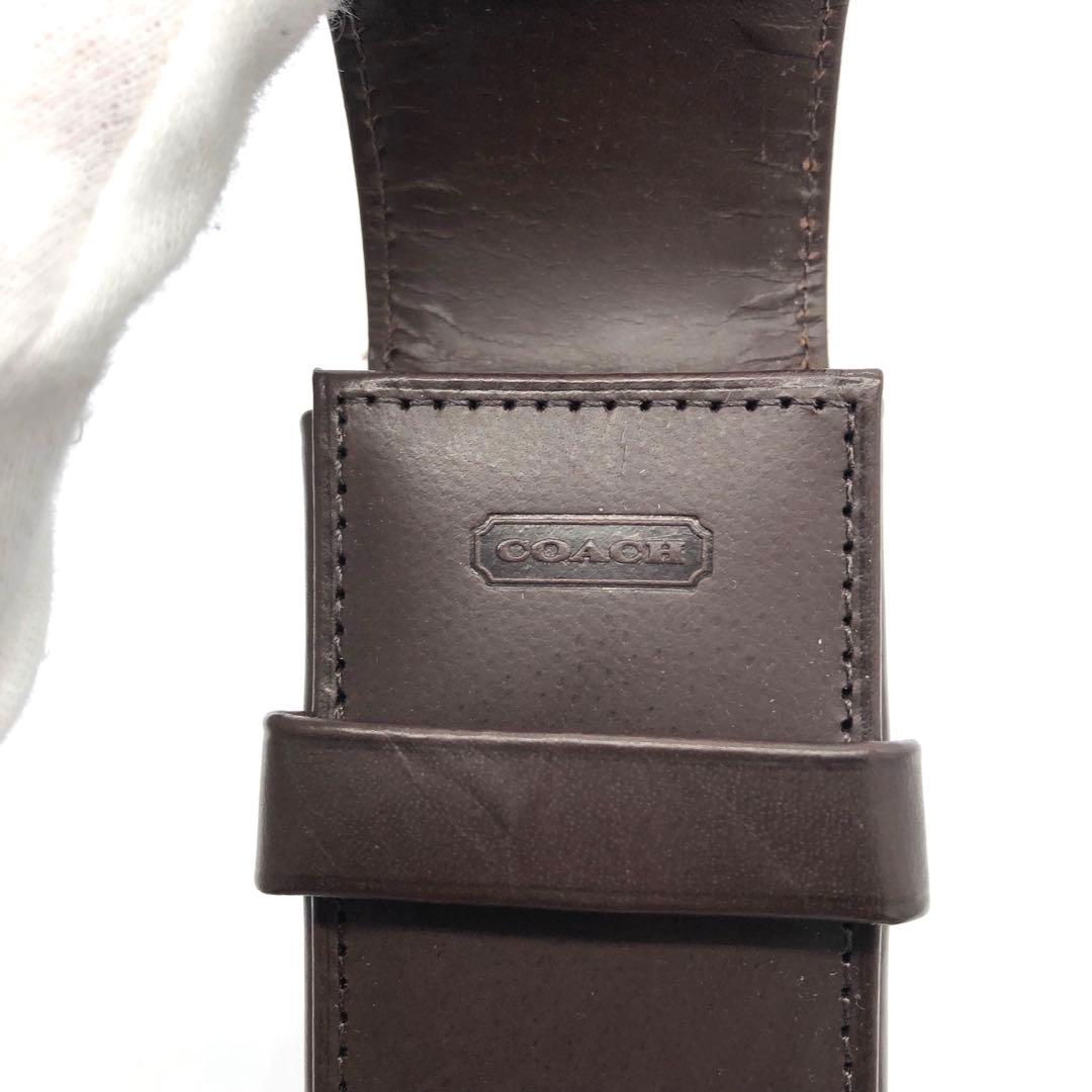 筆記具 OLD COACH pen holder leather