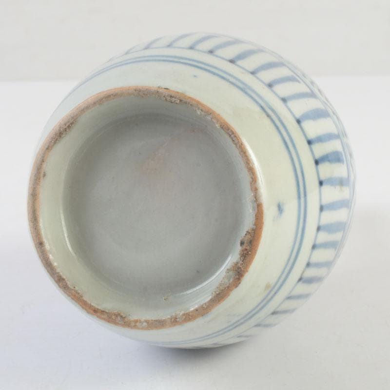 伊万里焼　古伊万里　染付　蛸唐草文　徳利　一輪挿　花生　V　9710