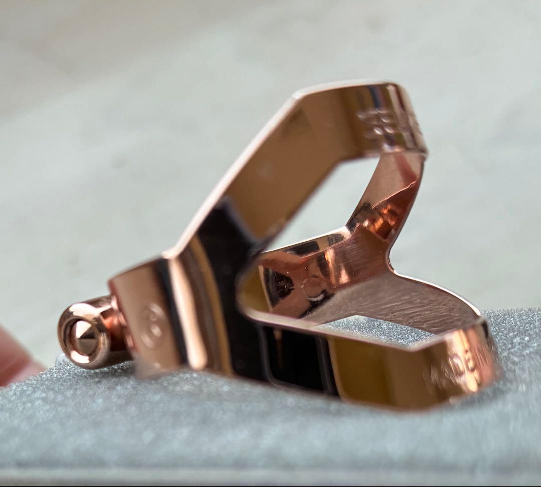 【未使用】 SELMER アルトサックス用 リガチャー ピンクゴールド