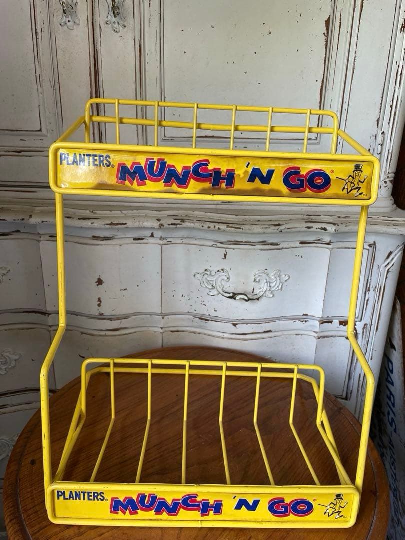 アンティーク　ワイヤー　ディスプレイ　ラック　スタンド飾り棚Mr.PEANUTS