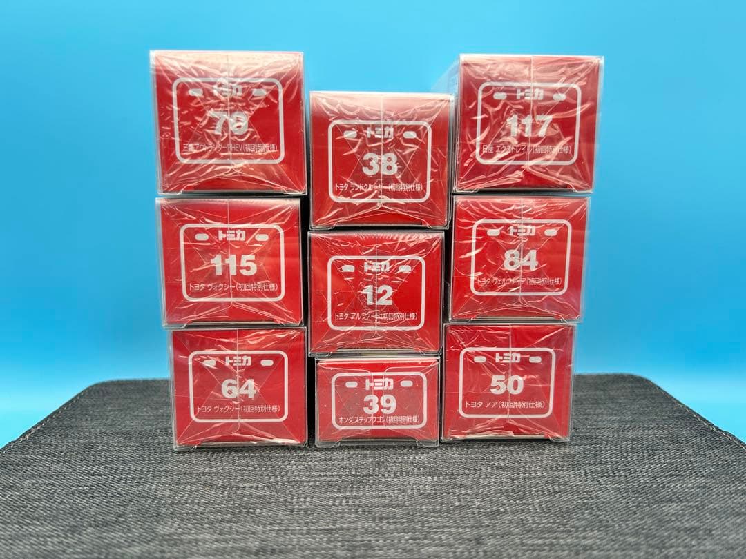 ★トミカ　新車シール　ミニバン＆RV ９台セット　 初回特別仕様　未開封