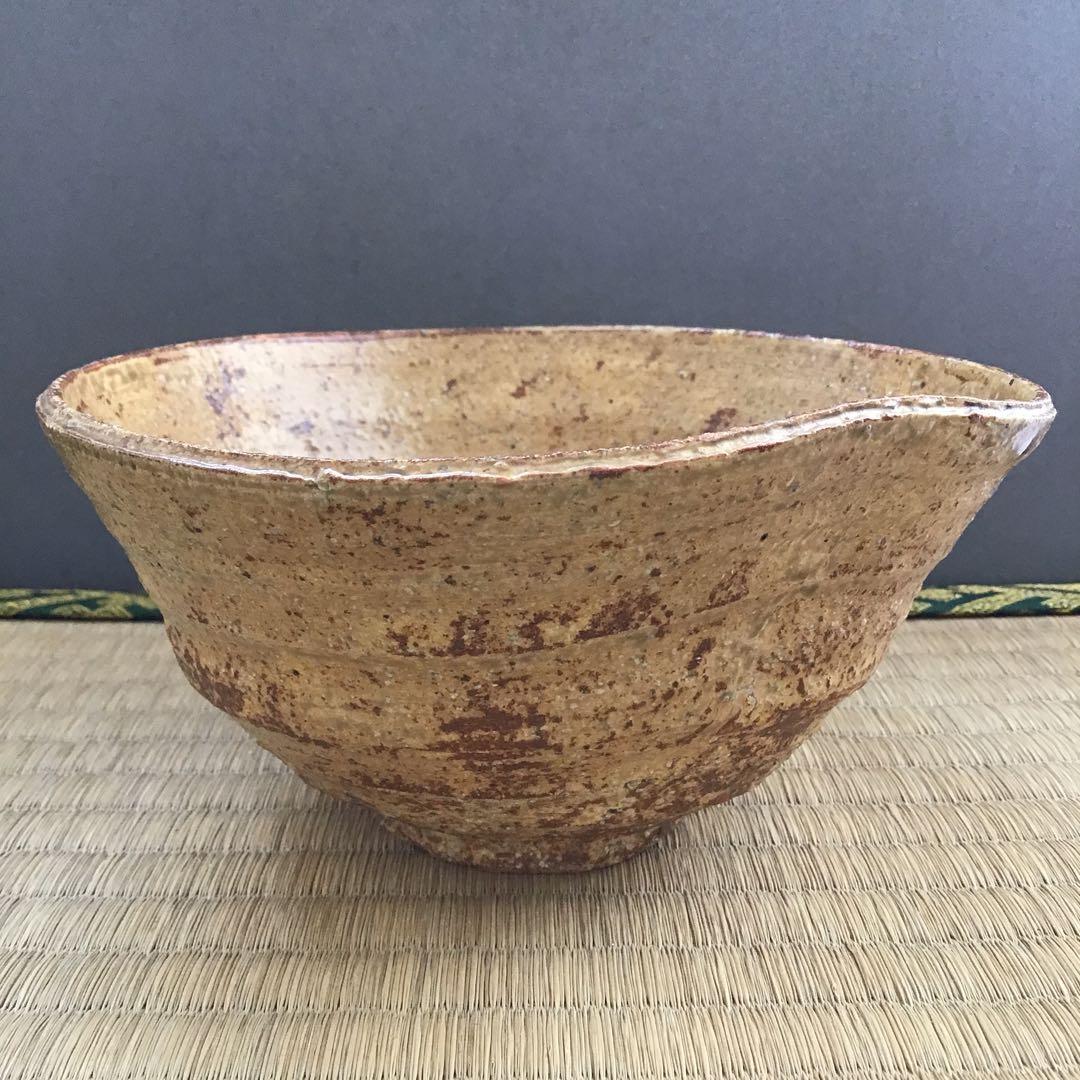 茶器　黄伊羅保茶盌　銘:花曇　清水六兵衛作　葆光斎書付　栞共箱紙箱　S255CW