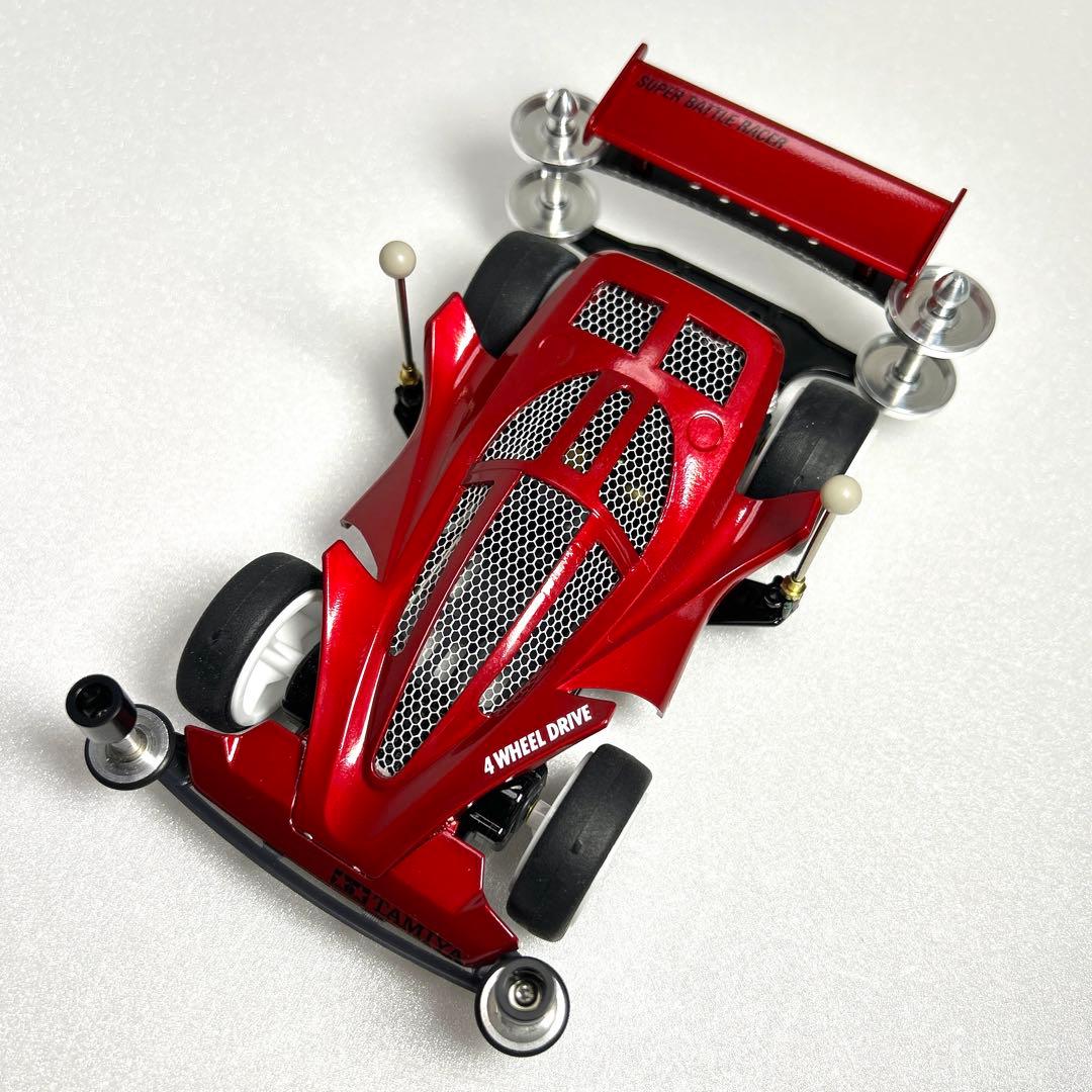 ミニ四駆　ビッグバンゴースト　タミヤ　肉抜　塗装　キャンディ　改造　スーパー1