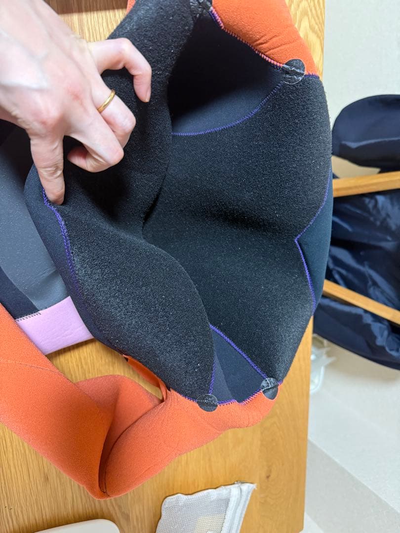 ROXY ウェットスーツ 黒 ピンク グレー