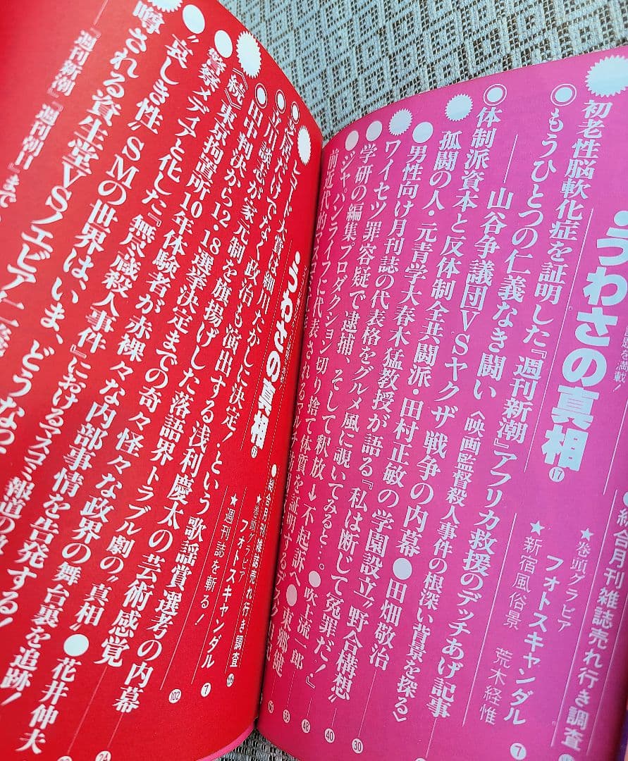 噂の真相 計12冊 1984年1月～1985年12月発行　ヴィンテージ　レア