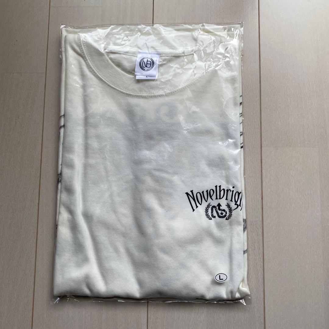 し*読様 Novelbright メンバーフルサイン入りTシャツ Lサイズ ホワ