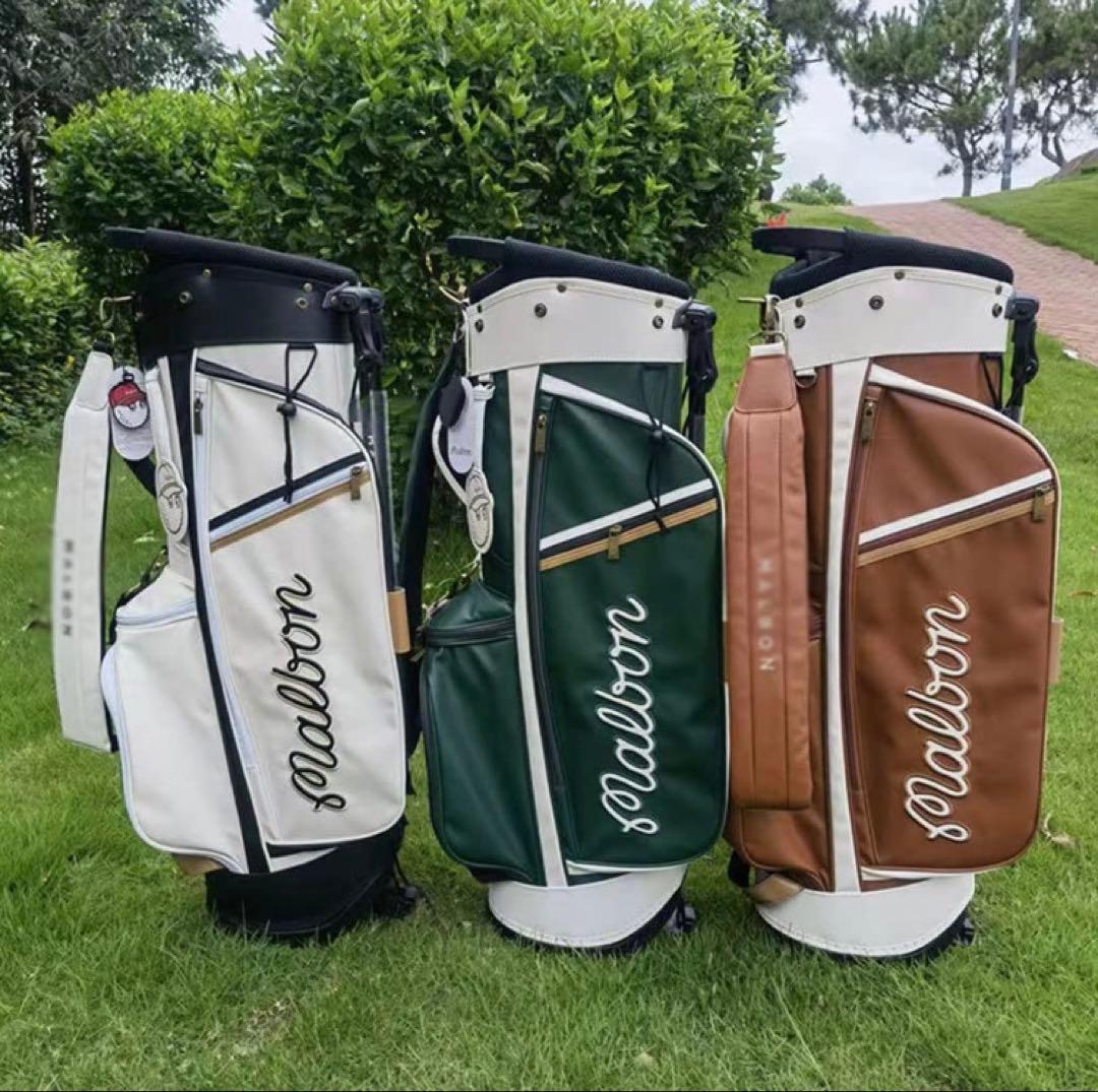 漁師キャディバッグ 帽子袋 ボーケイ キャディバッグ PUレザー スポーツゴルフ