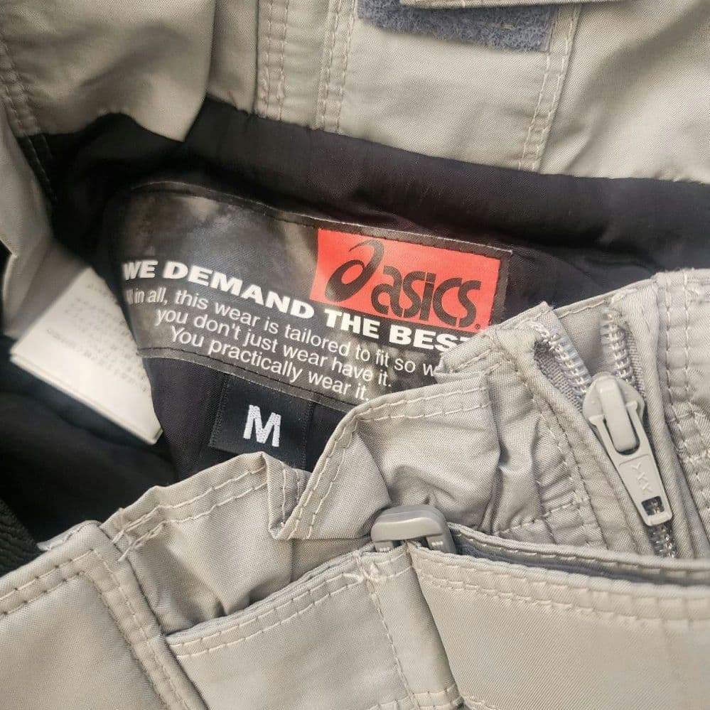 ASICS アシックス スキーウェア 上下セット ネイビー×グレー 雪山 防寒