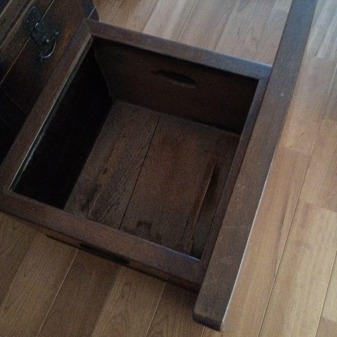 骨董品☆総ケヤキの火鉢☆総ケヤキの一枚板