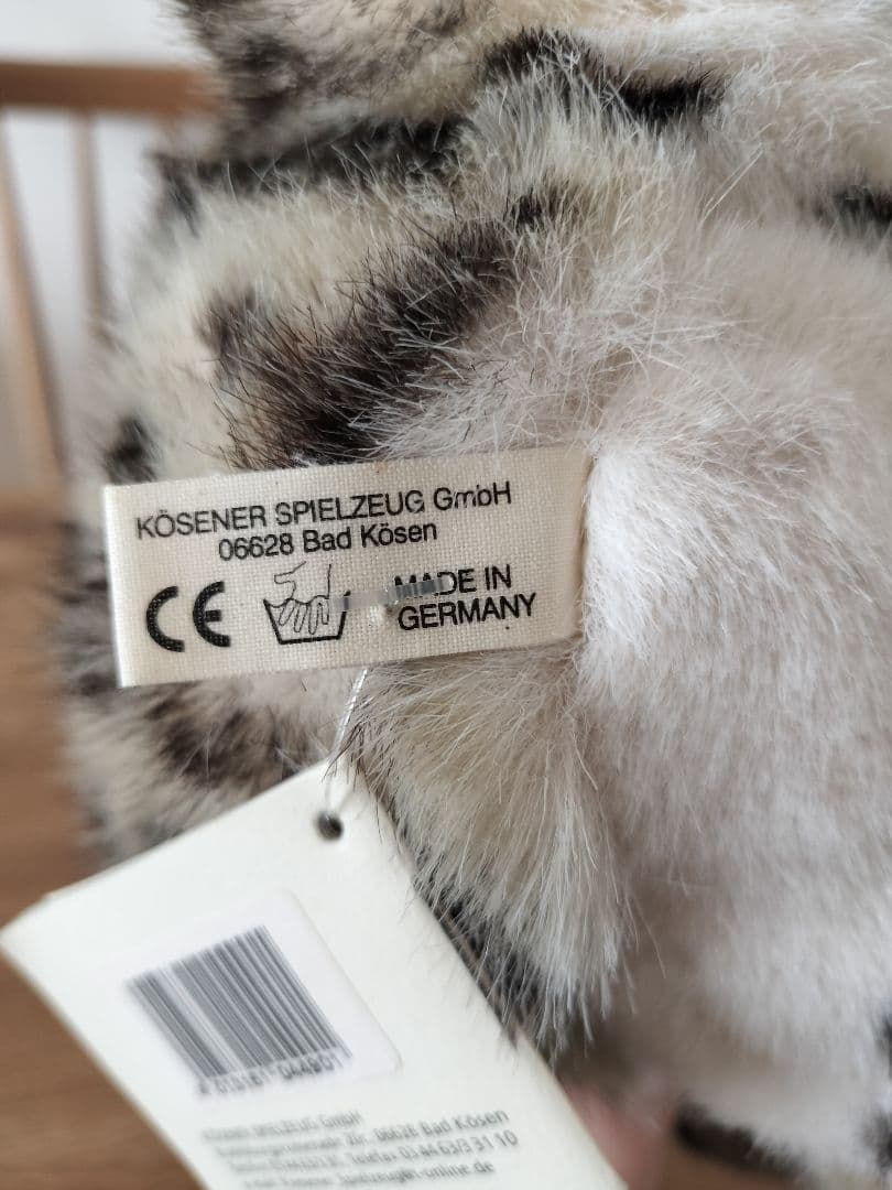 KÖSEN　 ケーセン社　ユキヒョウ　タグ付き　アトリエニキティキ　KOSEN