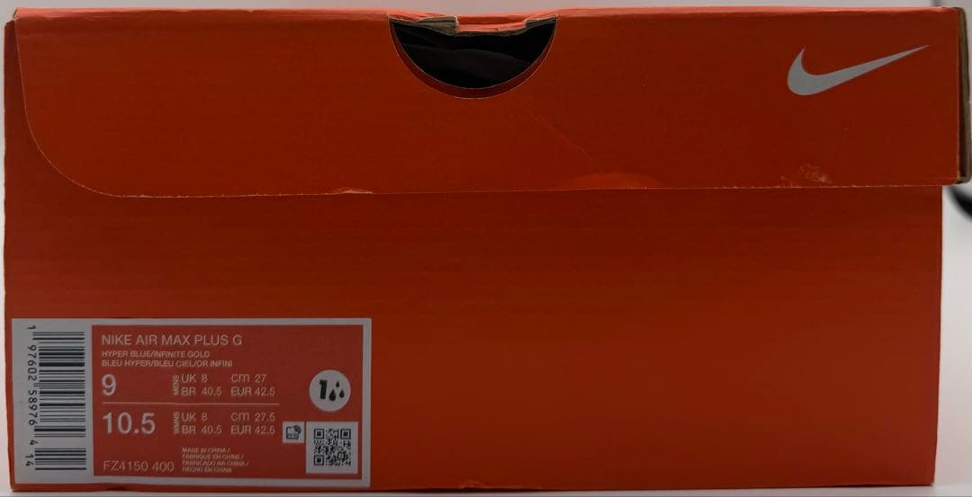 ナイキ AIR MAX PLUS G エアマックスプラス ゴルフ 27cm