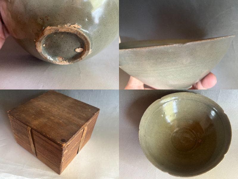 鉢■李朝 高麗李朝時代 高麗青磁 菓子器 大鉢 古玩 唐物 時代物 骨董品■
