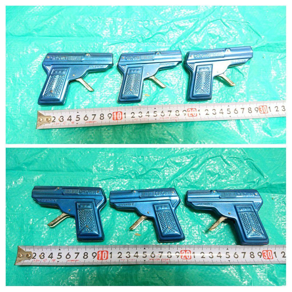 駄菓子屋玩具♪ブリキ鉄砲！箱付き・昭和時代の未使用保管品！③