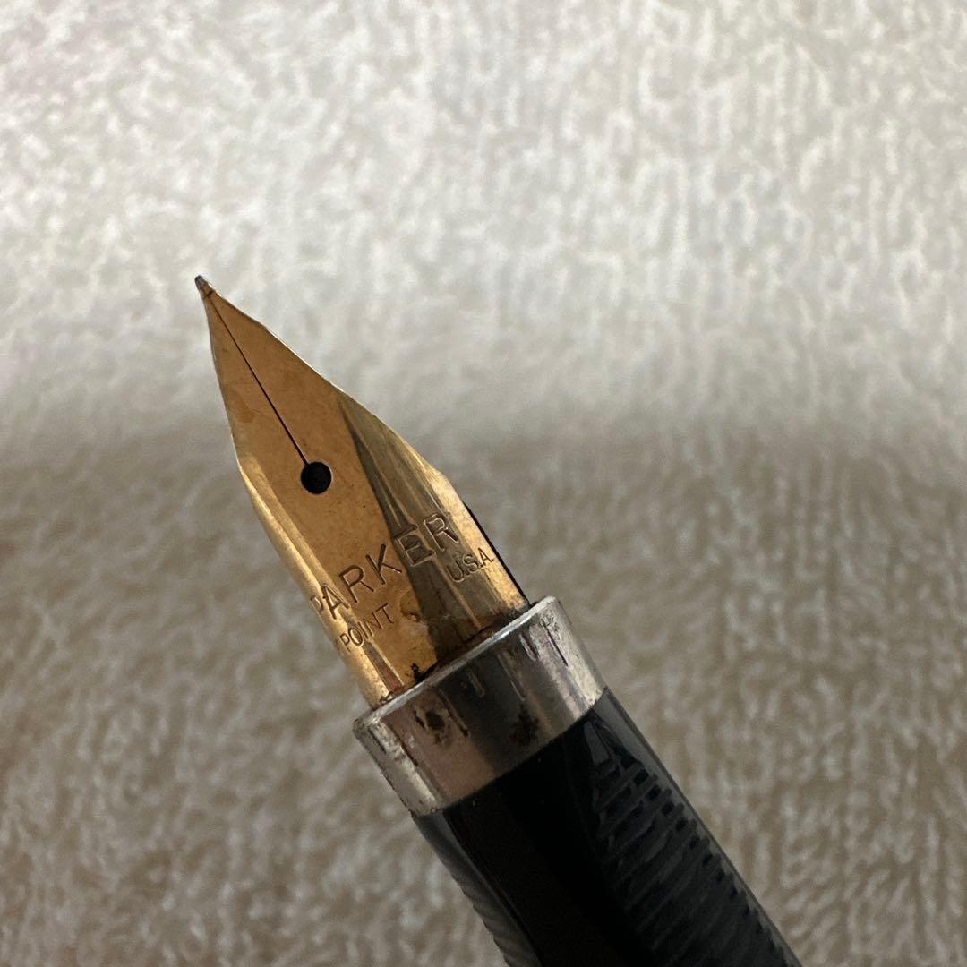 14K パーカー STERLING SILVER 万年筆 USA