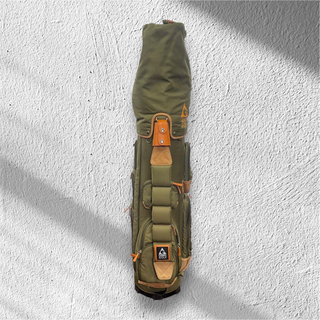 GERRY GOLF MARCH ゴルフキャディバッグ オリーブグリーン