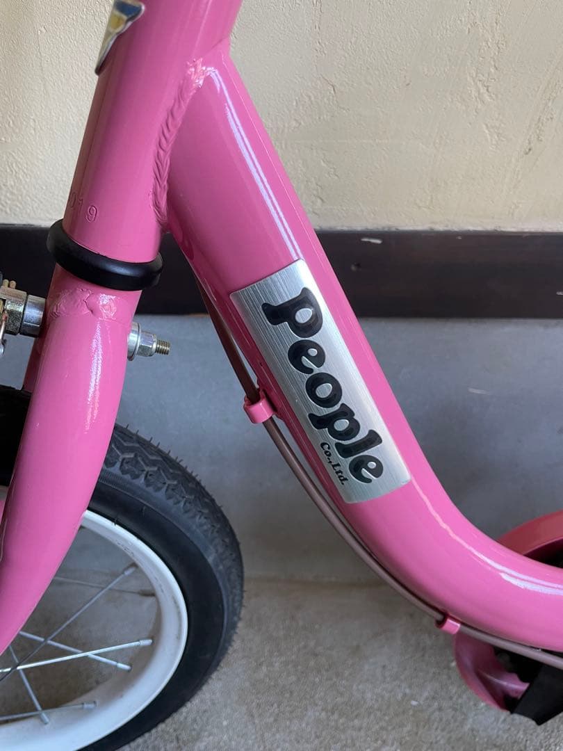 people 14インチ　補助輪付き自転車