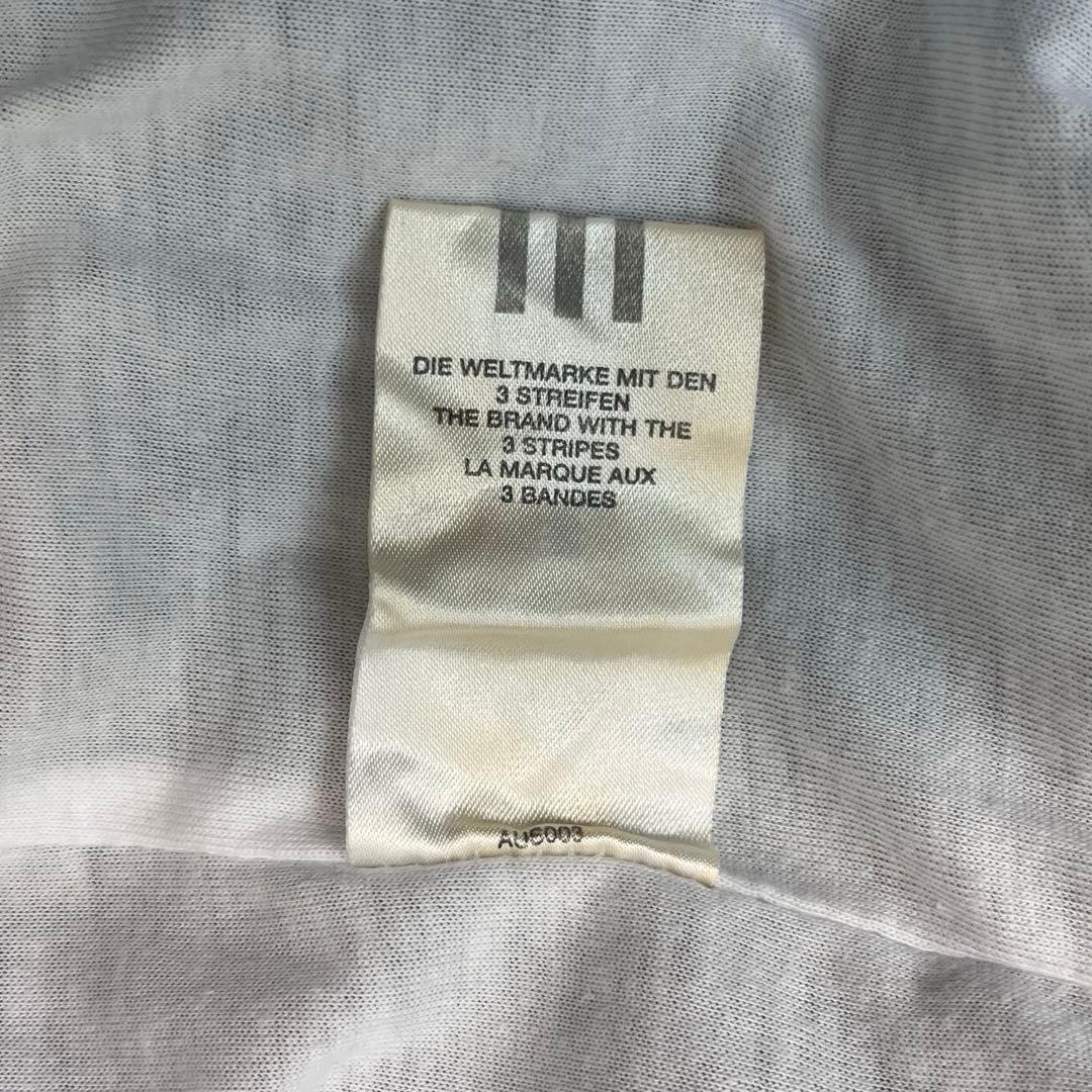 00s adidas バギートラックパンツ 3ライン 刺繍ロゴ ネイビー L