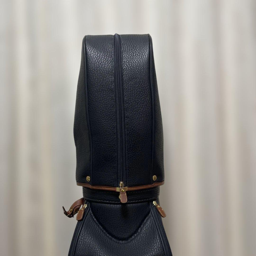 希少品 美品 HONMA ホンマ 本間 クラシック 本革 レザー キャディバッグ