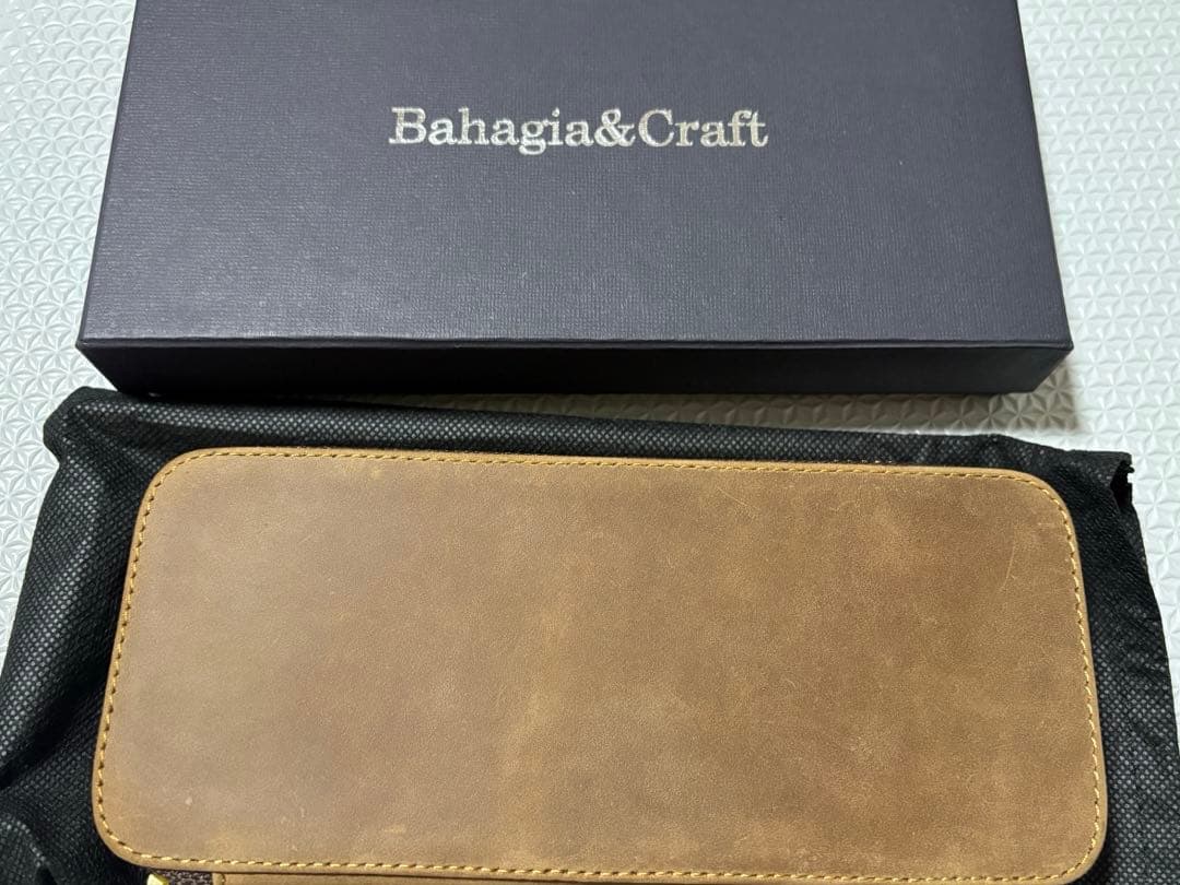 バハギア　廣瀬鐵筆堂コラボ　ペンケース　オリーブブラウン