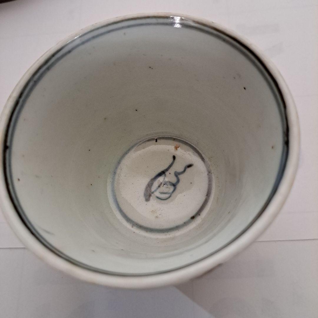 お値下げ中　江戸中　極上　蕎麦猪口　　花散らし図　1740～1770年