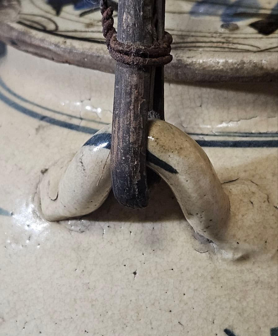 【時代古作品❗】益子焼　皆川マス 絵付け 色絵　山水図　土瓶　急須　益子民芸