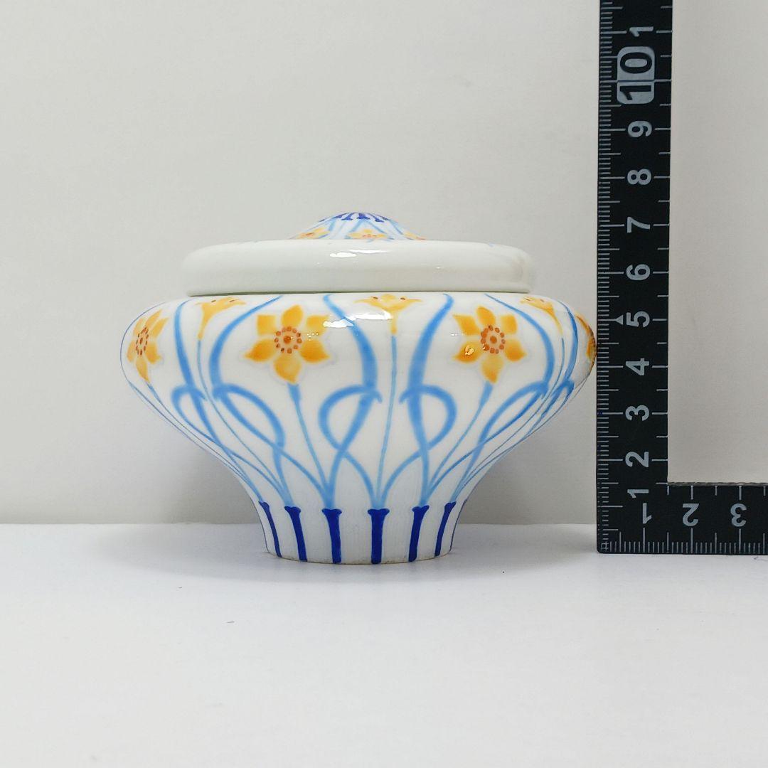 Y720 セーブル ヴィンテージ フランス製 希少 水仙図蓋物　ten