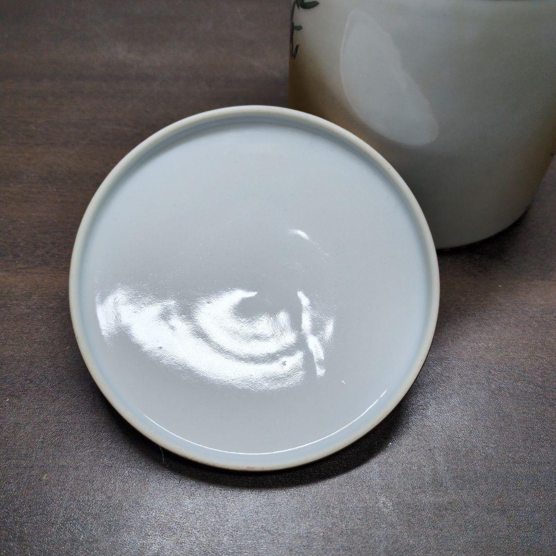 九谷 龍山 作 金彩色絵 虎図 百人一首 細字 特大 蓋付き 湯呑