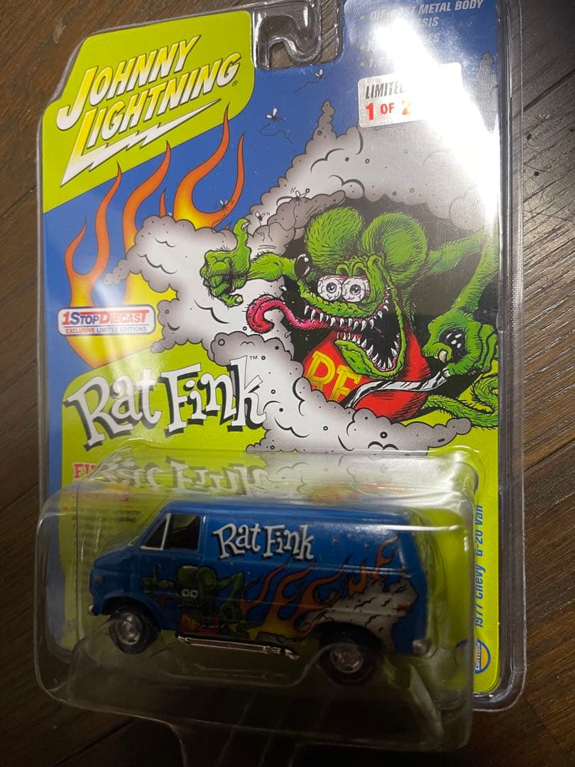 ジョニーライトニング　ラットフィンク　シェビーバン　1/64限定別注モデル！