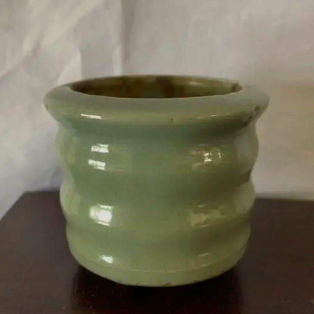 香炉 龍泉窯青磁琴炉　二重箱：XG-2-11