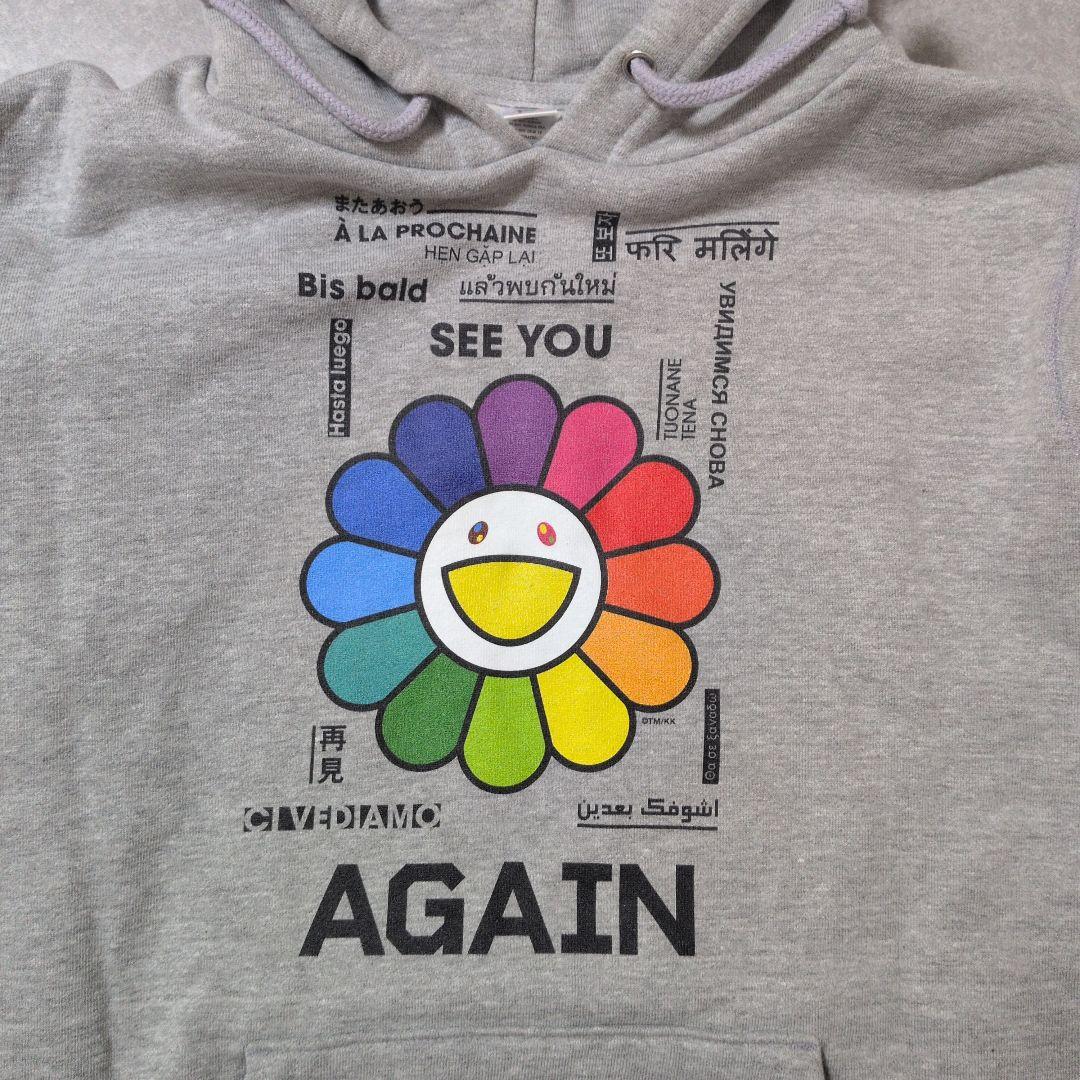 ✿ゆず✕村上隆✿AGAINパーカー　グレー　Mサイズ　★新品未使用★