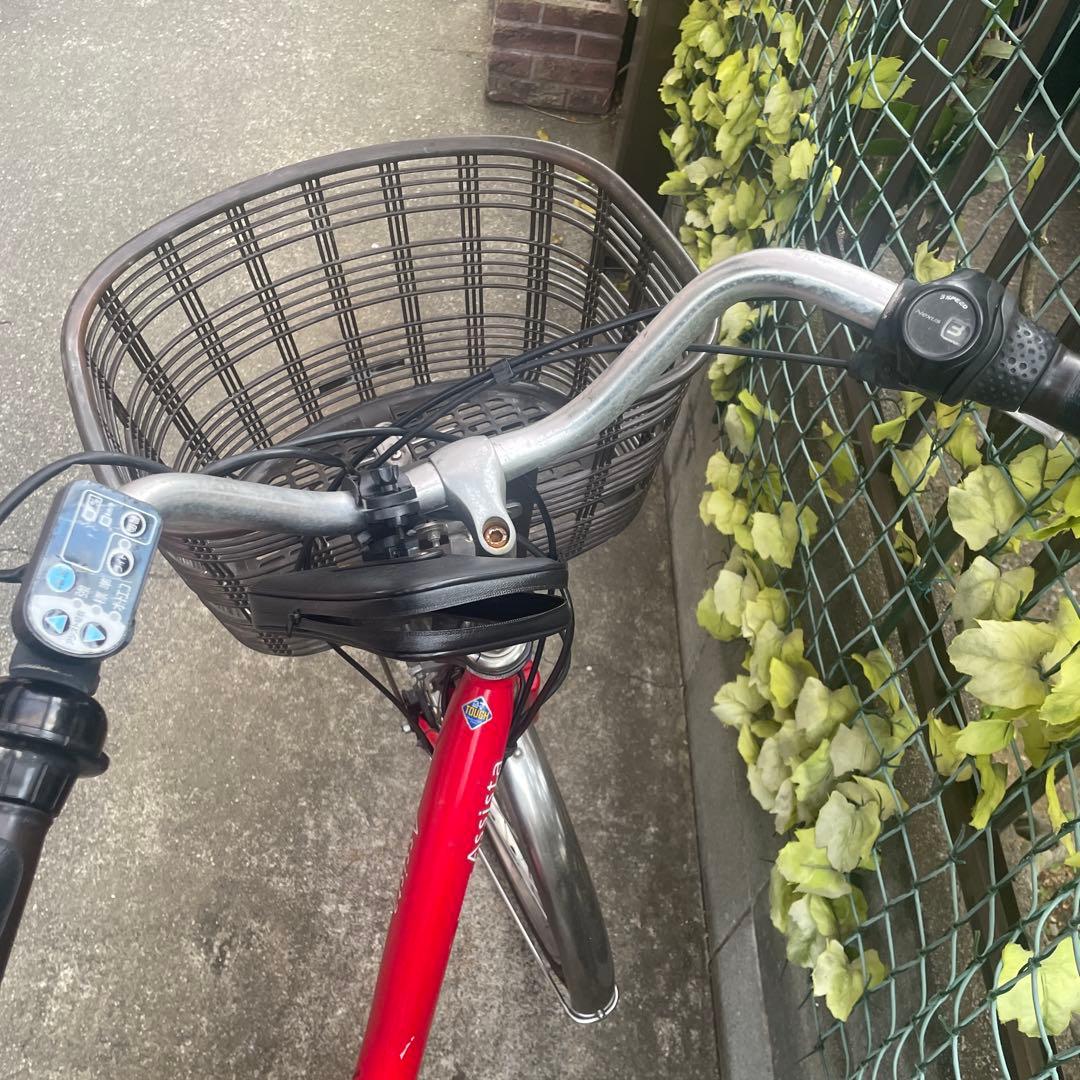 赤 電動アシスト自転車 引き取り限定