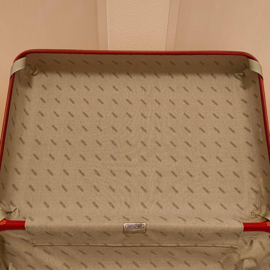 廃盤品 希少 RIMOWA 63L 2輪 855.63 キャリーケース レッド